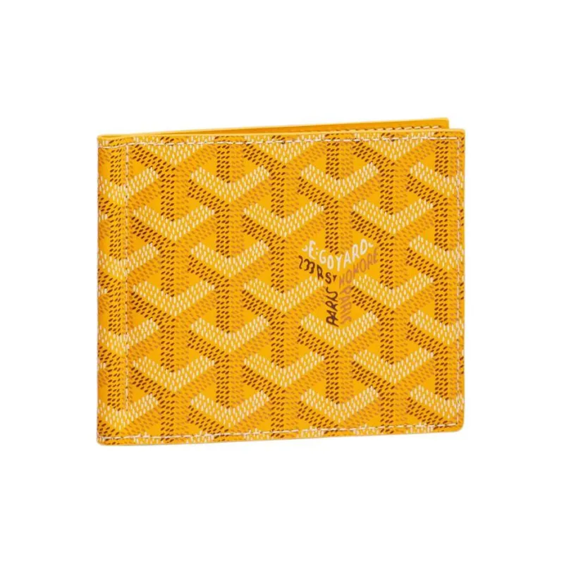 GOYARD Saint-Thomas Canvas With Leather Wallet Unisex Yellow-0