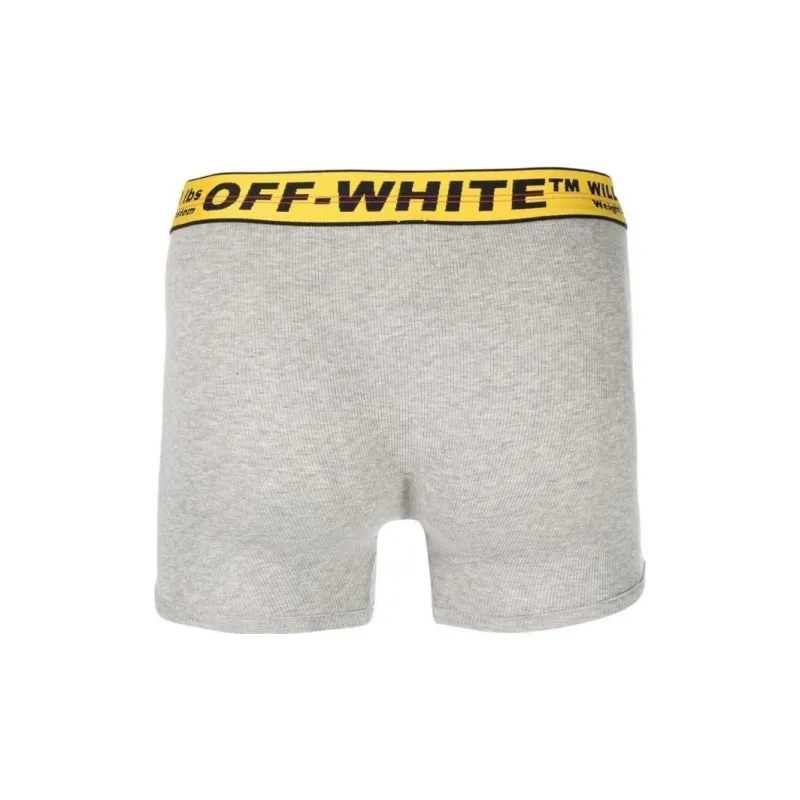 OFF WHITE Classic Industrial Tripack Boxers Melange Grey-2