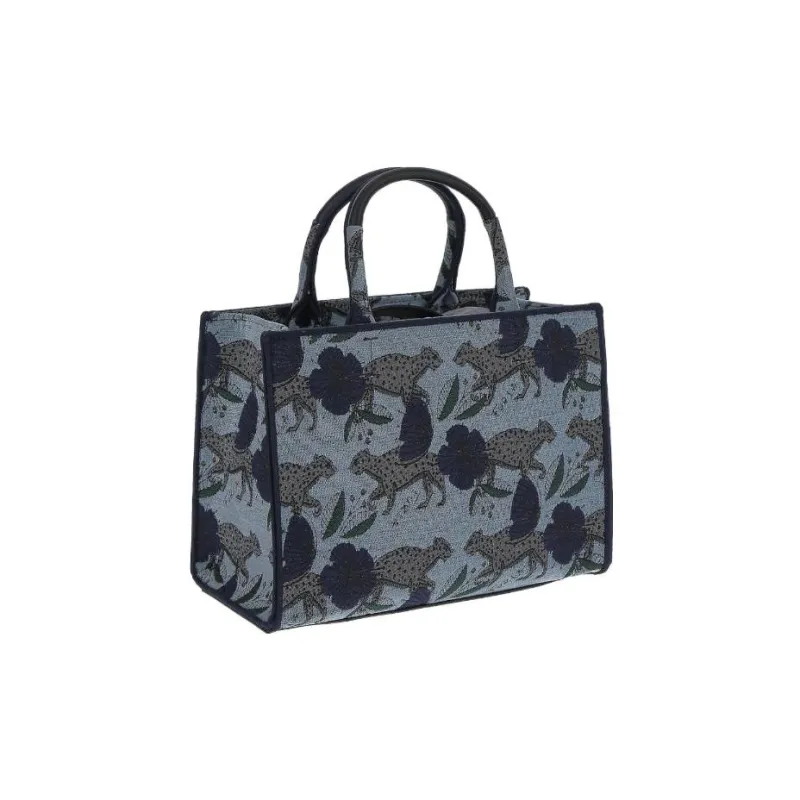 Furla Cotton Tote Bag, Shopping Bag, Shoulder Bag, Crossbody Bag, Handbag Women's Multicolor-1