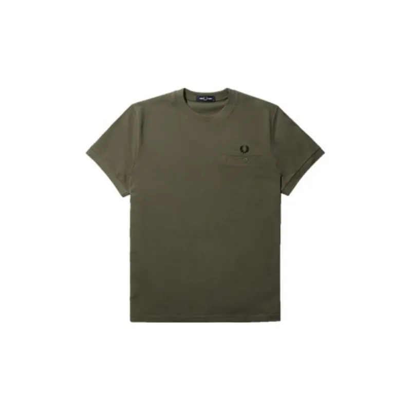 FRED PERRY SS22 Crew Neck Fitted Straight Short Sleeved T Shirt Men's-5