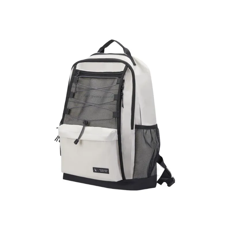 OIWAS Fabric Laptop Bag Backpack Unisex Gray, Beige-1