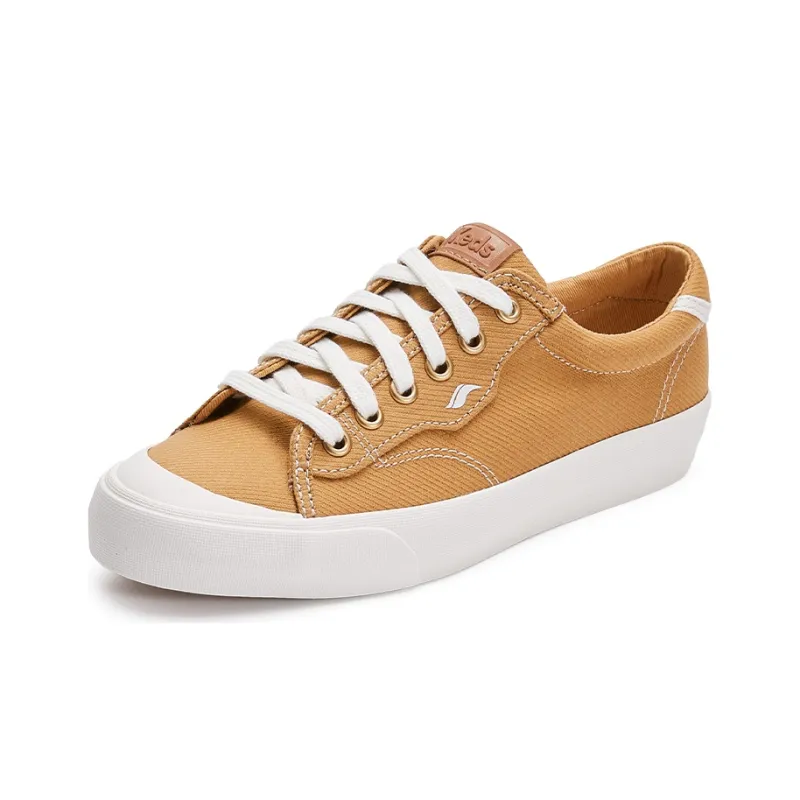 Keds Skateboard Shoes Women's Low-Top White/Brown-1