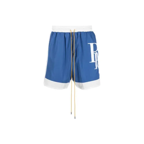 RHUDE Casual Shorts Men Blue