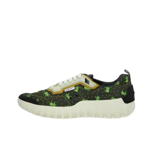 PRADA Slip-Resistant Low-Top Sports Casual Shoes Men's Green