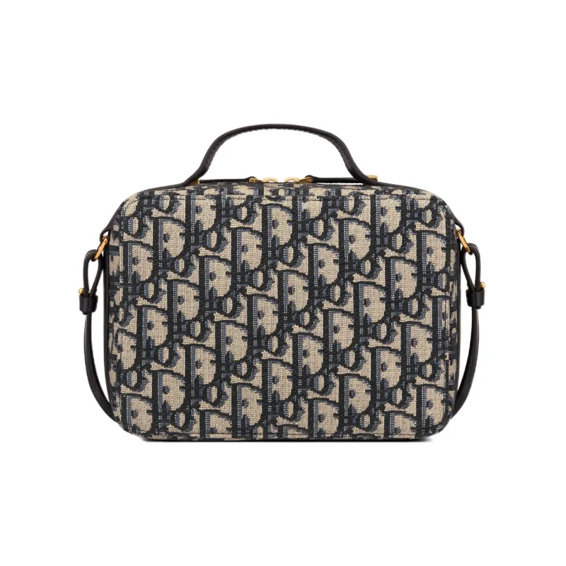 DIOR 30 Montaigne Jacquard Leather Portable Crossbody Bag Shoulder Bag Regular Women's Blue-2