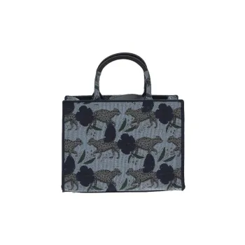 Furla Cotton Tote Bag, Shopping Bag, Shoulder Bag, Crossbody Bag, Handbag Women's Multicolor