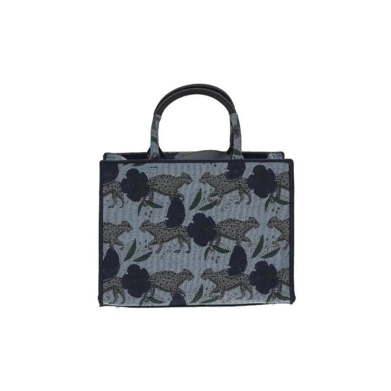 Furla Cotton Tote Bag, Shopping Bag, Shoulder Bag, Crossbody Bag, Handbag Women's Multicolor-0