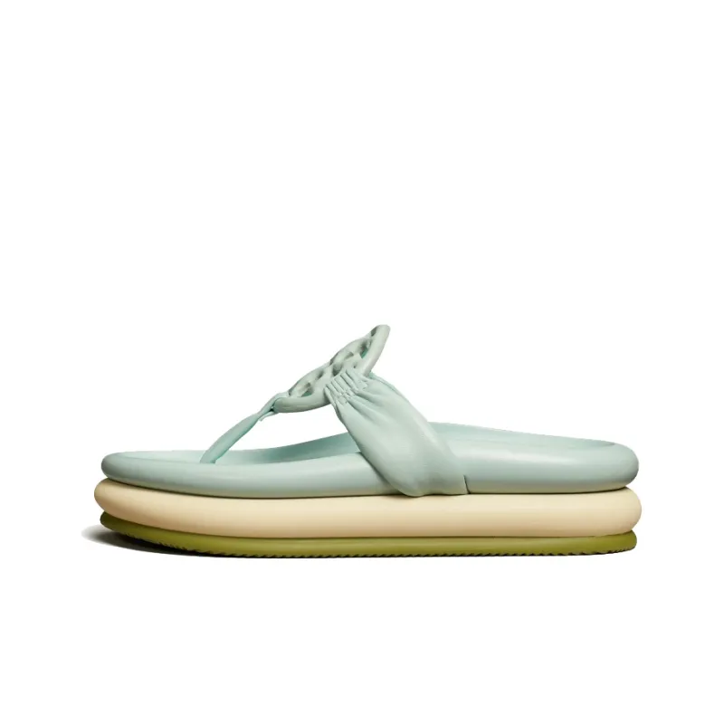 TORY BURCH Miller Flip Flops Women's Light Blue-0