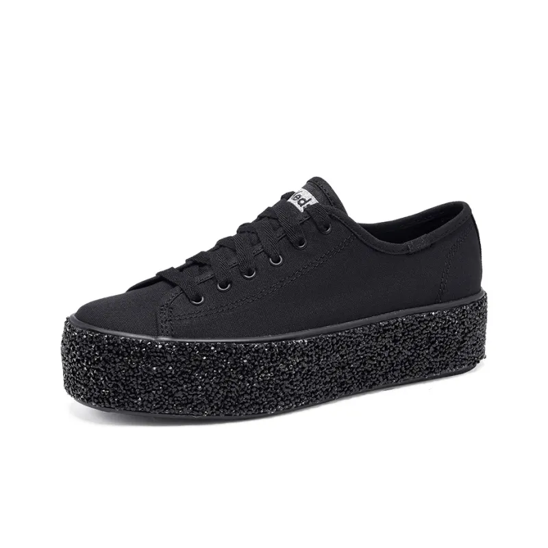 Keds Skateboard Shoes Women's Low-Top Black-1