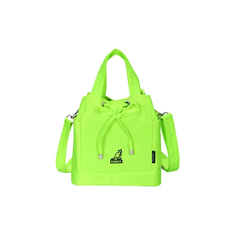 KANGOL Fabric Bucket Bag Cylinder Bag Crossbody Bag Handbag Medium Size Unisex Multicolor-8