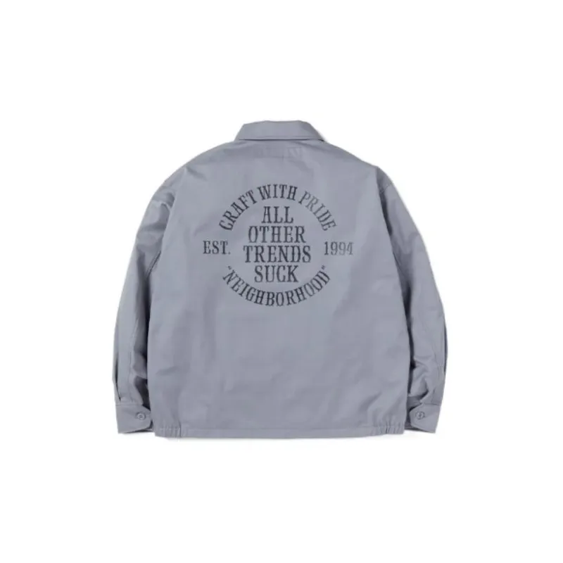 NEIGHBORHOOD Slogan-print Utility Jacket-7