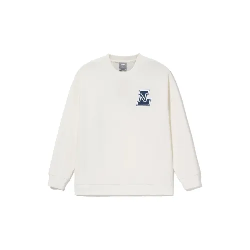 LINING Sports Fashion Collection Sweatshirts Unisex Ivory