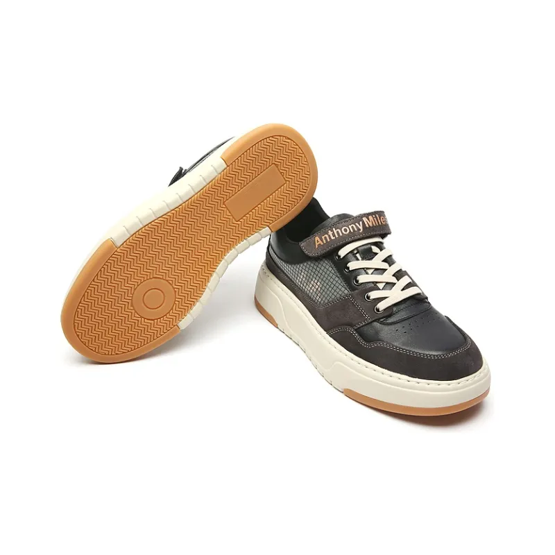 Anthony Miles Skateboard Shoes Men Low Top Black-4