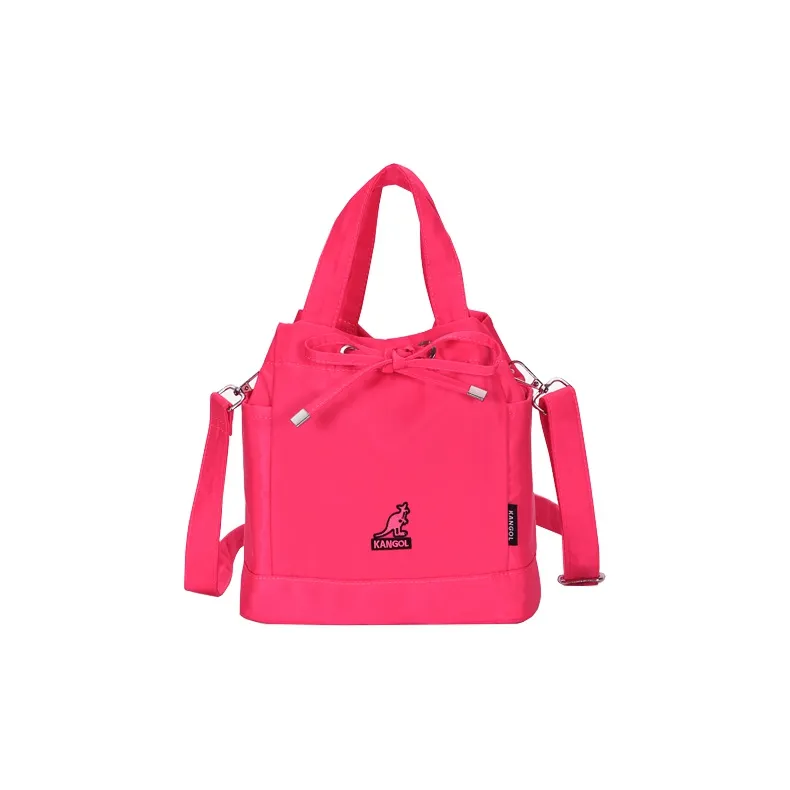 KANGOL Fabric Bucket Bag Cylinder Bag Crossbody Bag Handbag Medium Size Unisex Multicolor-14
