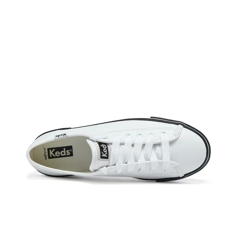 Keds Skateboard Shoes Women's Low-Top White/Black-2