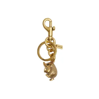 COACH Metal Bag Charm Bag Merch Women's Gold