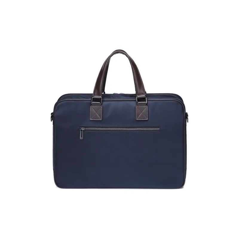 GOLF Artificial Leather Laptop Bag Commute Handbag Shoulder Bag Briefcase Large Size Men's Navy Blue/Black/Elegant Gray-3