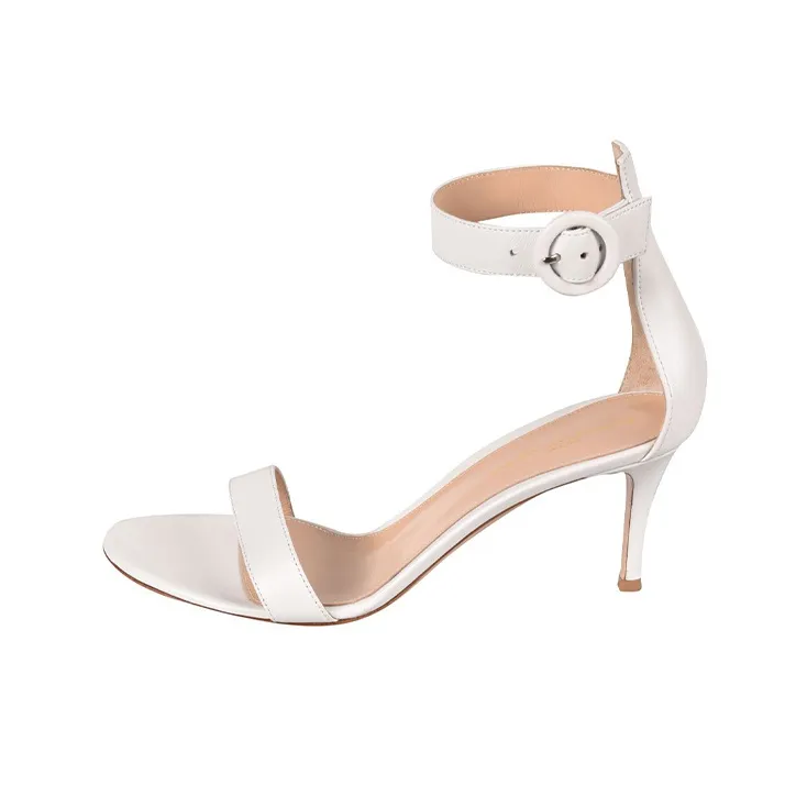 GIANVITO ROSSI Portofino One Strap Sandals Women's White-0
