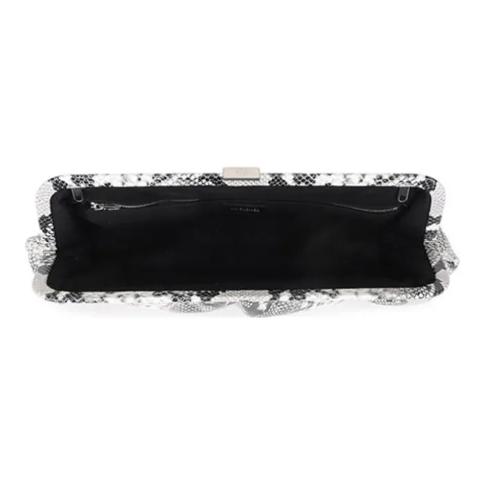 Balenciaga Leather Shoulder Bag, Crossbody Clutch Extra Large Women's Black White Multicolor-5