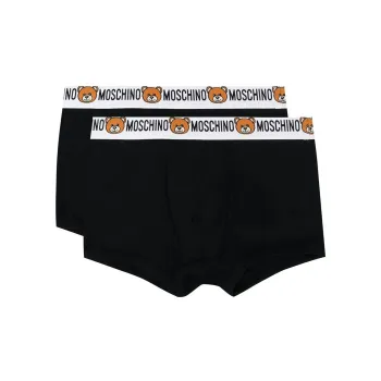 MOSCHINO Logo Waistband 2 Pack Boxers