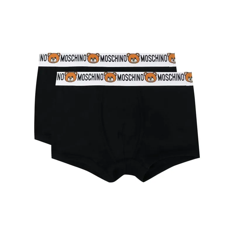MOSCHINO Logo Waistband 2 Pack Boxers-0