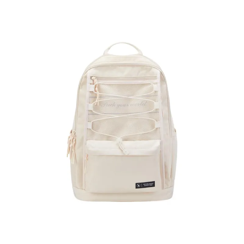 OIWAS Fabric Laptop Bag Backpack Unisex Gray, Beige-6