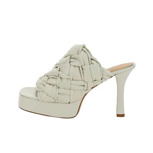 Bottega Veneta Intrecciato Slide Slippers Women's White