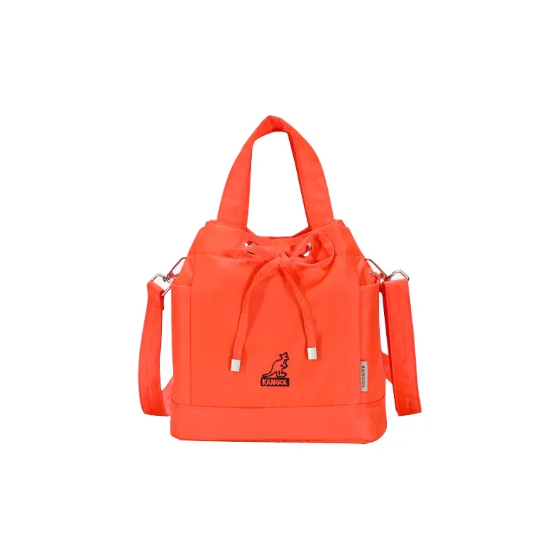 KANGOL Fabric Bucket Bag Cylinder Bag Crossbody Bag Handbag Medium Size Unisex Multicolor-11