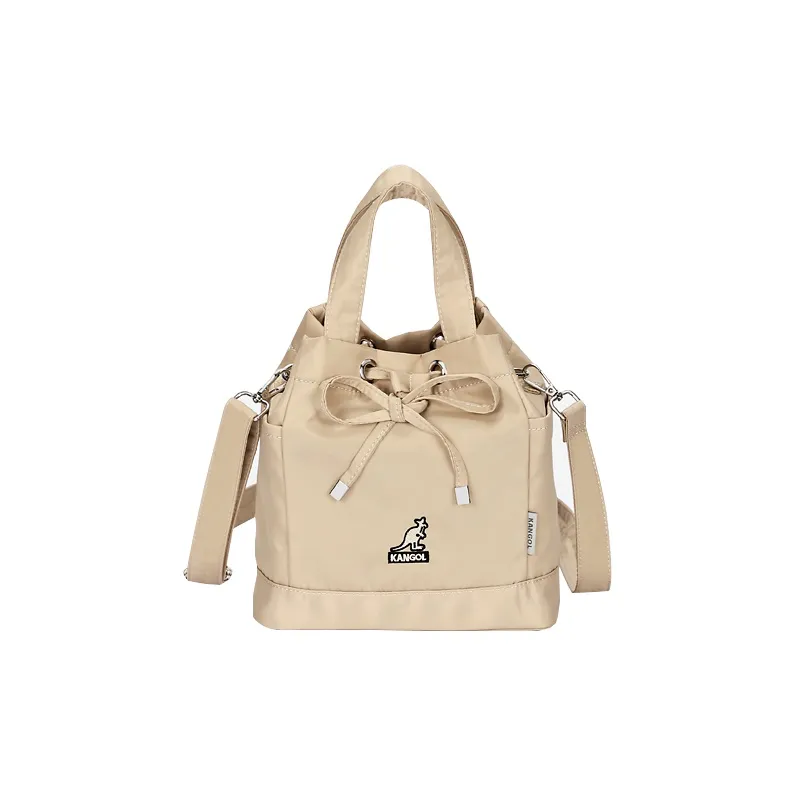KANGOL Fabric Bucket Bag Cylinder Bag Crossbody Bag Handbag Medium Size Unisex Multicolor-0