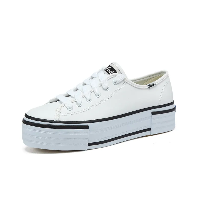 Keds Skateboard Shoes Women's Low-Top White/Black-1