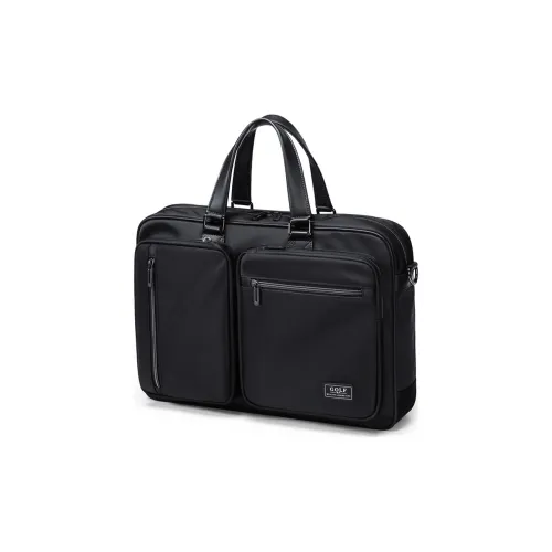 GOLF Artificial Leather Laptop Bag Commute Handbag Shoulder Bag Briefcase Large Size Men's Navy Blue/Black/Elegant Gray