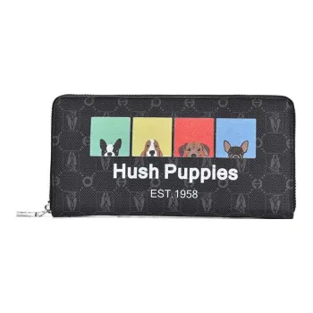 Hush Puppies PVC Clutches Wallets Small Size Men's Gray