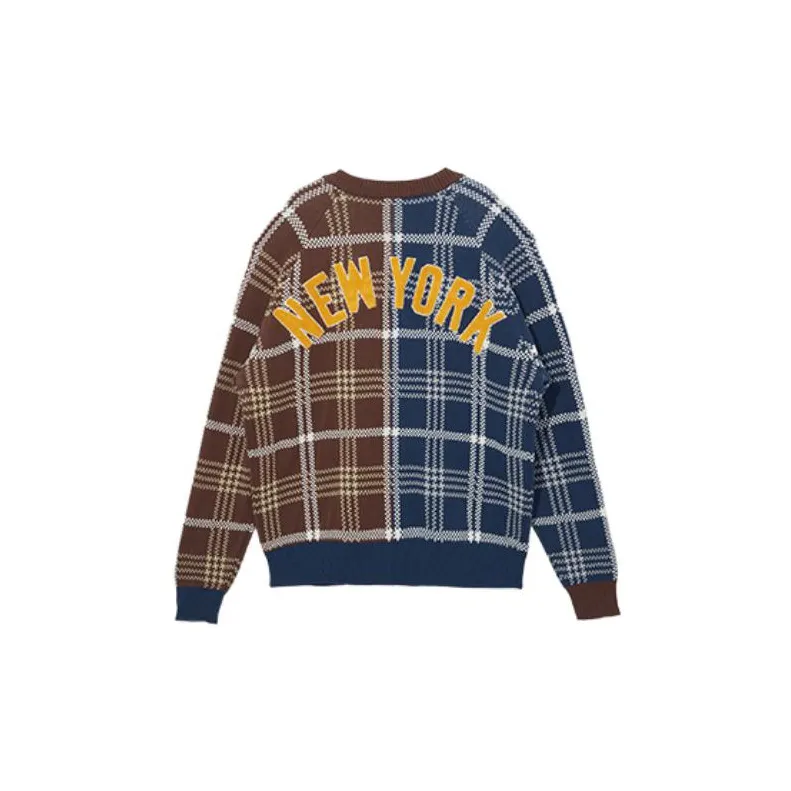 New Era Sweaters Unisex Brown+Navy Blue-1