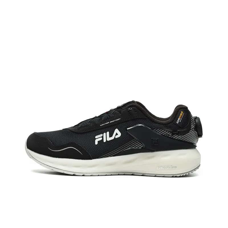 FILA LYNX BOA Cushioned Slip Resistant Low Top Running Shoes Women's Black-0