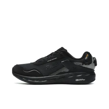 FILA LYNX BOA Anti Slip Wear Resistant Low Top Running Shoes Men's Black