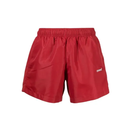 OFF-WHITE Casual Shorts Men Red