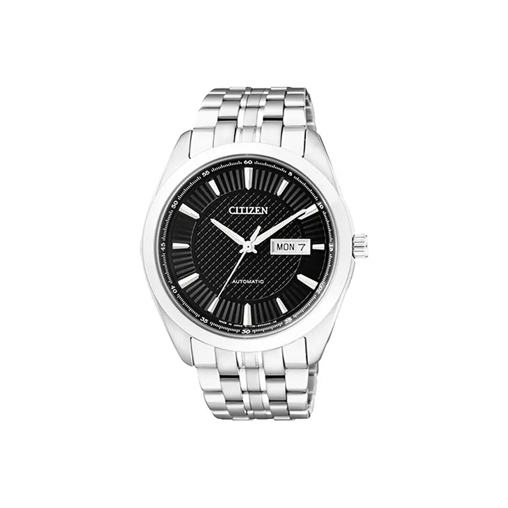 CITIZEN Mechanical Movement Stainless Steel Strap Watch 41mm Men's Watches Black Dial NP4010 55E-0