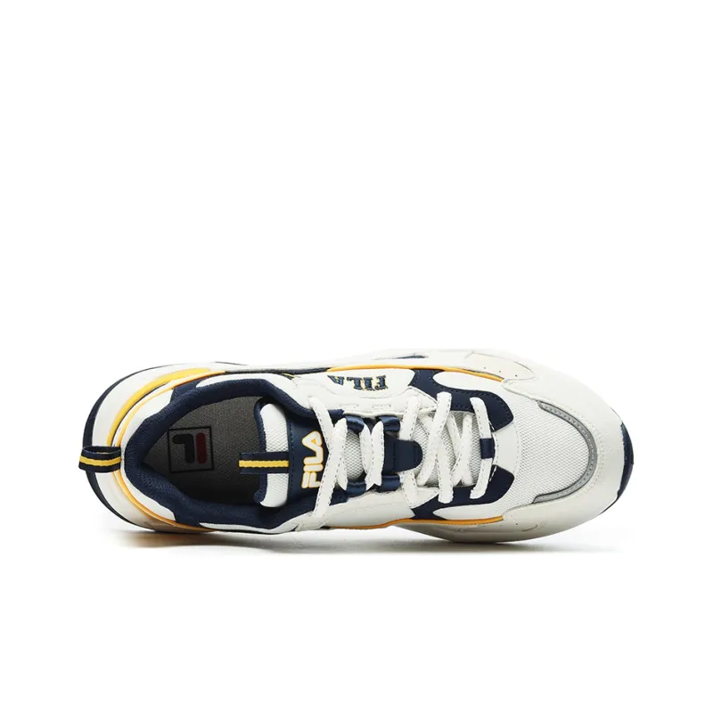 FILA Rayflide Cushioning Lightweight Low Top Casual Shoes Men's White Space Blue-3