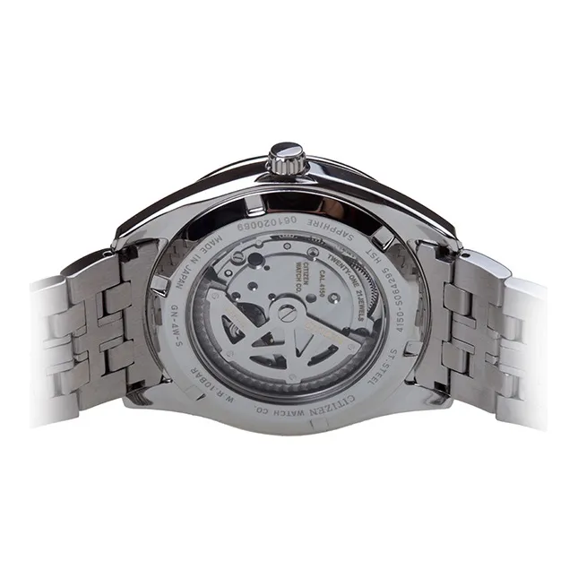 CITIZEN Mechanical Movement Stainless Steel Strap Watch 41mm Men's Watches Black Dial NP4010 55E-3