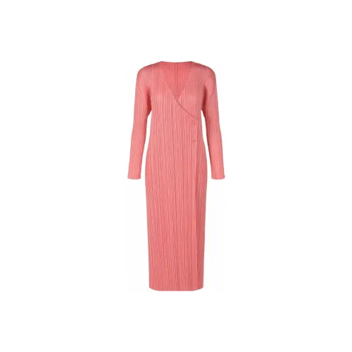 PLEATS PLEASE ISSEY MIYAKE Long-Sleeved Dresses Women's Pink