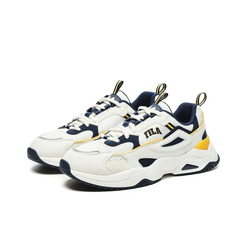 FILA Rayflide Cushioning Lightweight Low Top Casual Shoes Men's White Space Blue-2