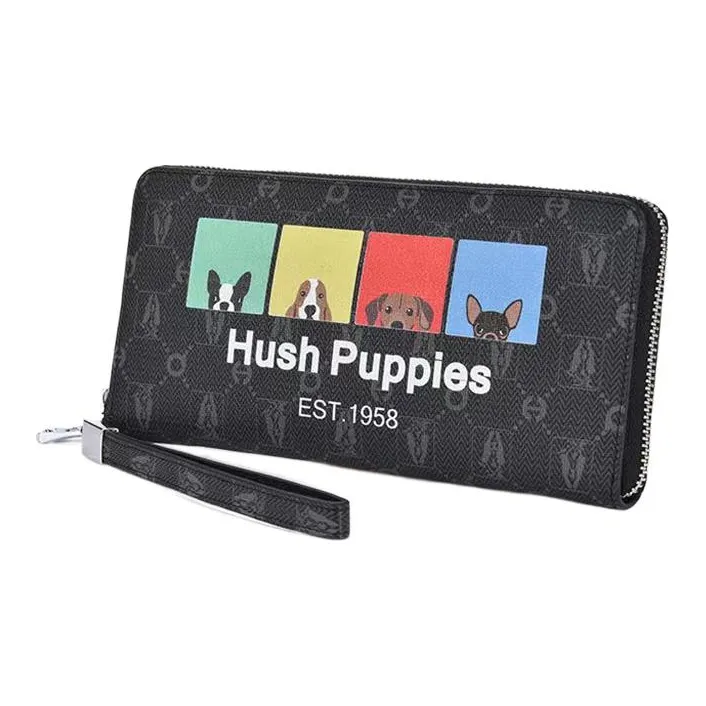 Hush Puppies PVC Clutches Wallets Small Size Men's Gray-1