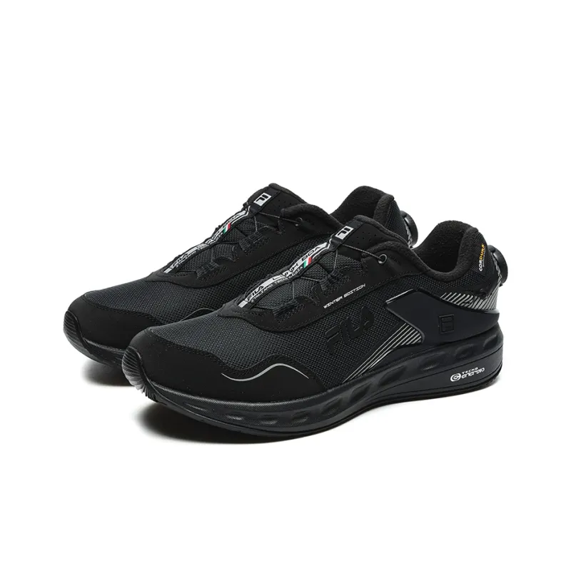 FILA LYNX BOA Anti Slip Wear Resistant Low Top Running Shoes Men's Black-1