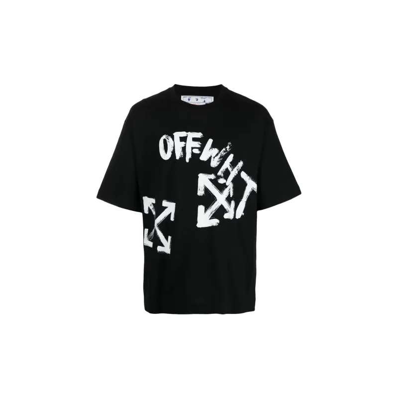 OFF WHITE Paint Script Over Skate S/S Tee-0