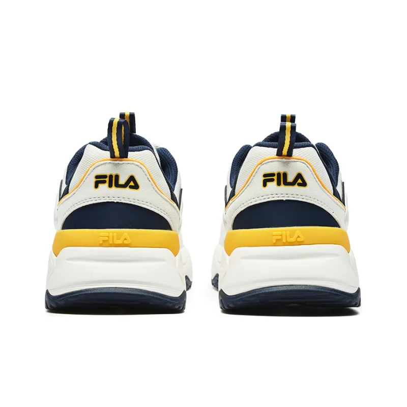 FILA Rayflide Cushioning Lightweight Low Top Casual Shoes Men's White Space Blue-4
