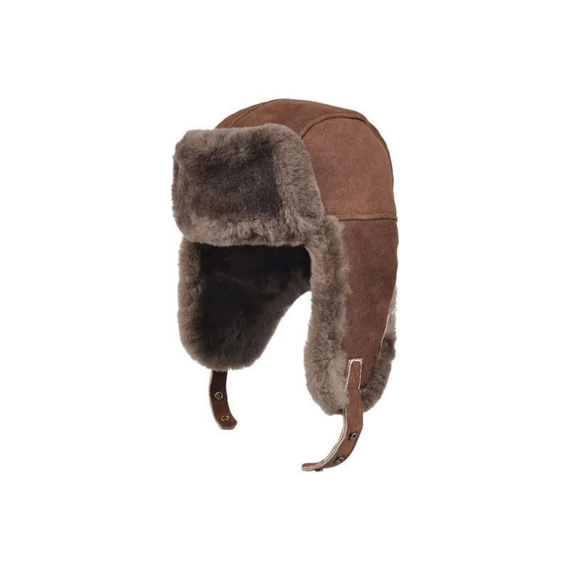 KENMONT Genuine Leather Trapper Hats Women's-5