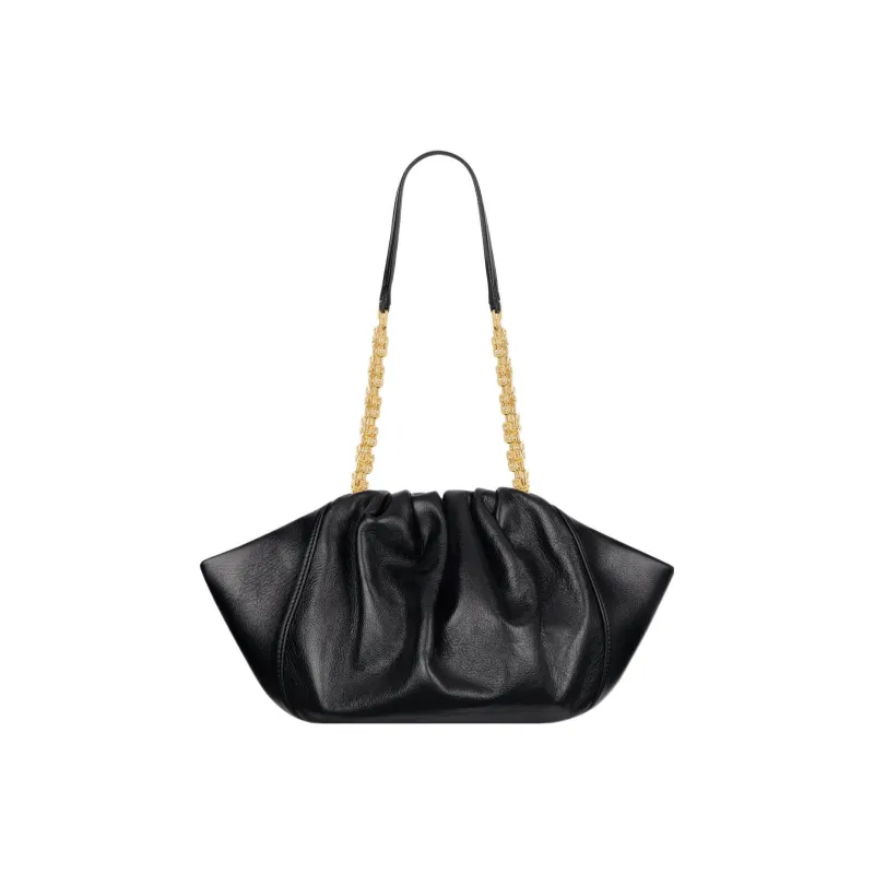 Givenchy Kenny Cow Leather Portable Crossbody Bag Shoulder Bag Small Size Women's Black-1