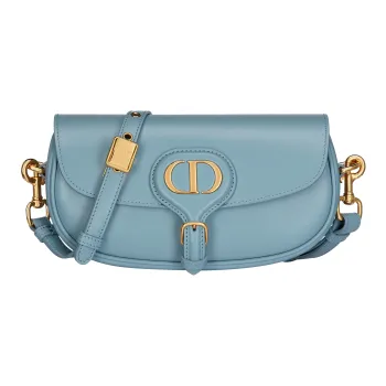DIOR Bobby Smooth Cow Leather Shoulder Bag, Crossbody Bag Women's Sky Blue
