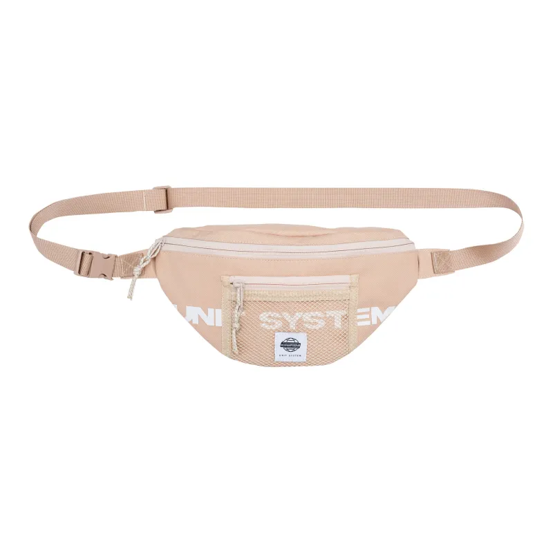 MostwantedLab PVC Fanny Pack Small Size Unisex Black/Ecru-3