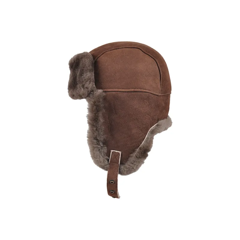 KENMONT Genuine Leather Trapper Hats Women's-7
